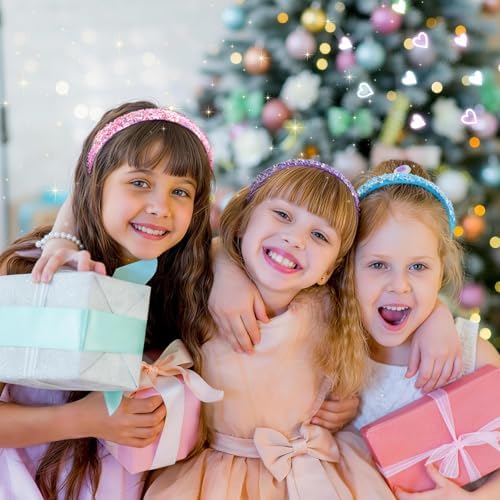 WSYUB Headbands for Girls, Sequin Thin Headband Set for Kids - Image 6