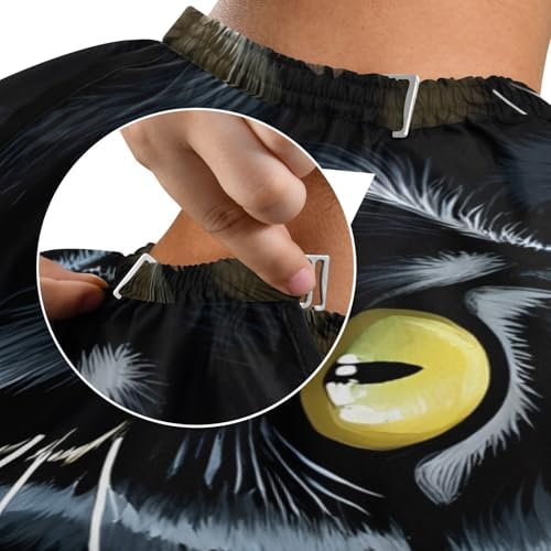 ALAZA Roaring Panther Barber Cape for Men Women, Waterproof Haircut Apron Beard Shaving Bib Hair Cutting Cloth 55 x 65 Inch - Image 6