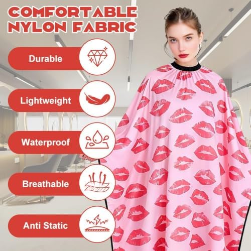 Hair Cutting Cape for Adults – Salon Cape for Women Large Hair Capes, Reusable Barber Capes for Home Salon Use Barber - Image 4