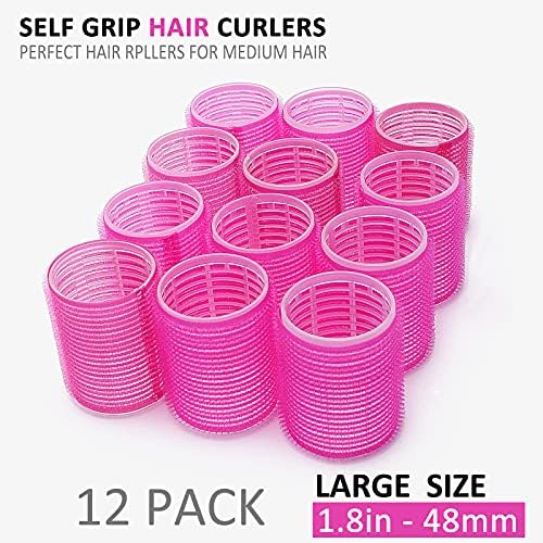Jumbo Size Hair Roller sets, Self Grip, Salon Hair Dressing Curlers, Hair Curlers, 2 size 24 packs - Image 3