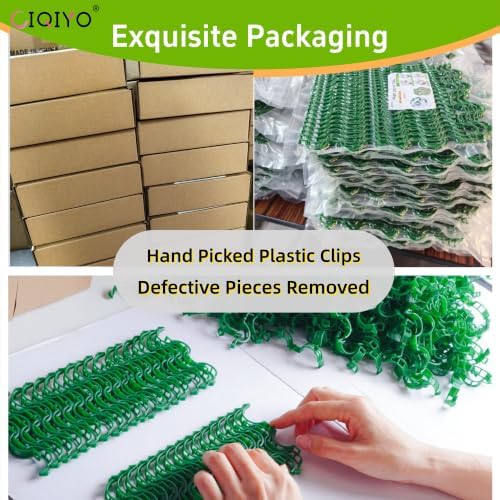 100 Pcs Plant Support Clips,Plastic Clips for Securing Plants - Image 3