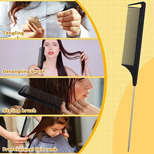 Zopeal 9 Pieces Stitch Braid Tool Finger Hair Parting Ring Pinky Selecting - Image 5