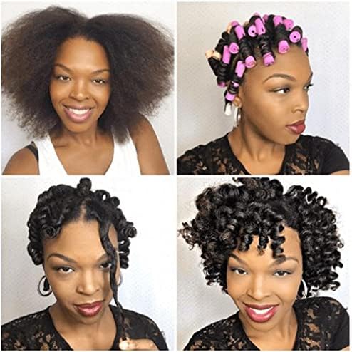 20pcs Women's Perm Rods Set for Natural Hair: 2 Sizes Cold Wave Hair Rollers for Curling and Styling All Hair Lengths - DIY Hairdressing Tools (Purple) - Image 5