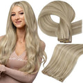 Full Shine Sew In Hair Extensions Real Human Hair Add Volume 18 Inch 50g by FullShine