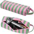 Striped Hair Tools Travel Bag Compatible with Dyson Airwrap & Shark FlexStyle, Portable Cute Hair Tool Organizer Case for Curling Iron, Flat Iron & Styling Accessories (Pink&Green) by Canumer
