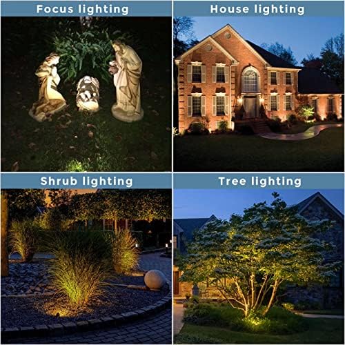 Gardencoin Solid Brass Outdoor Landscape Spotlights, 12V Heavy Duty Low Voltage LED Spot Light Waterproof for Garden and Yard Up Lighting, Bronze Accent Lighting Fixture Without MR16 Bulb, 6 Pack - Image 7