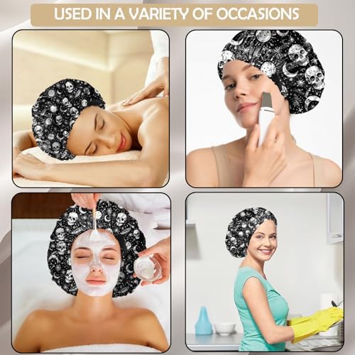 Satin Hair Bonnet Silk Bonnet for Sleeping Double Layer Elastic Adjustable Reusable Cute Aesthetic for Women Girls - Image 6