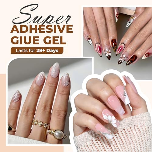 UNA GELLA Super Strong Nail Glue 2Pcs*10ml Semi Solid - Image 3