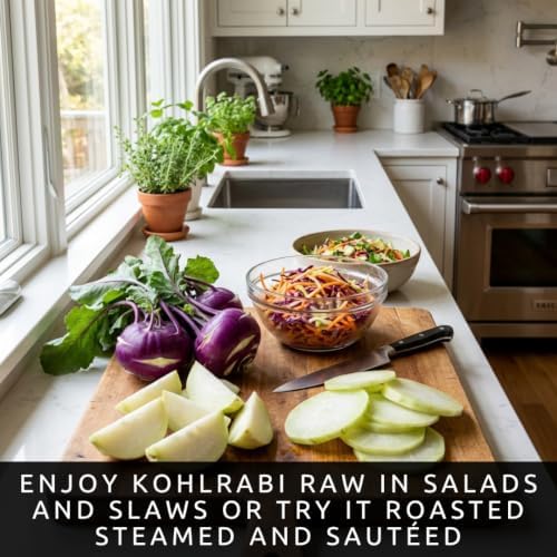 100 Purple Kohlrabi Seeds | Heirloom Vegetable Seeds for Planting - Image 5