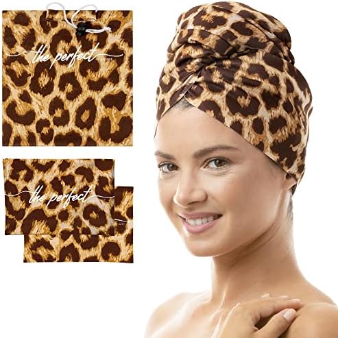 THE PERFECT HAIRCARE Microfiber Hair Plopping Towel Set – Super Absorbent Anti-Frizz Hair Drying Wrap + 2 Curl Scrunching Towels – Fast Drying, Lightweight Wrap for Women, Girls & All Hair Types by THEPERFECTHAIRCARE