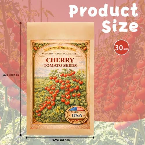Cherry Tomato Seeds, Heirloom Mini Sweet Tomato Seeds for Planting Fruits - Image 6