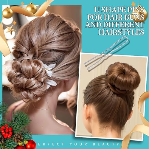 Teenitor 300pcs Silver Bobby Pins Hair Pins Kit Silver Gray Bobby Pins - Image 4