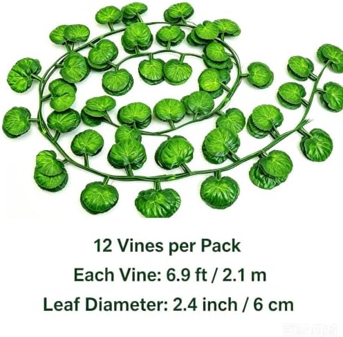 12 Pack 86Ft Fake Plants Artificial Vines for Room Decor, Faux ivy Greenery Garland for Home teen girls bedroom living Aesthetic Farmhouse Dorm Wall Decoration, Wedding Easter Christmas Party Gift - Image 2