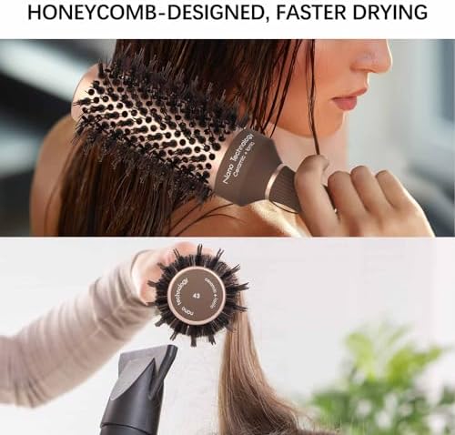 Round Hair Brush for Blow Drying,Curling,Styling for Women and Men,Wet/Dry - Image 6