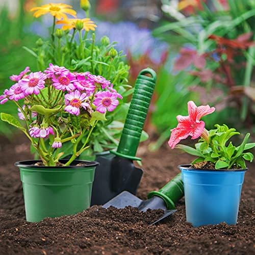 Oubest 30Pack Nursery Pots Plastic for Plants 6 inch Seedling with Drainage Holes Multicolor Flower Seed Starting Pots for Seedling Cutting Transplanting - Image 4