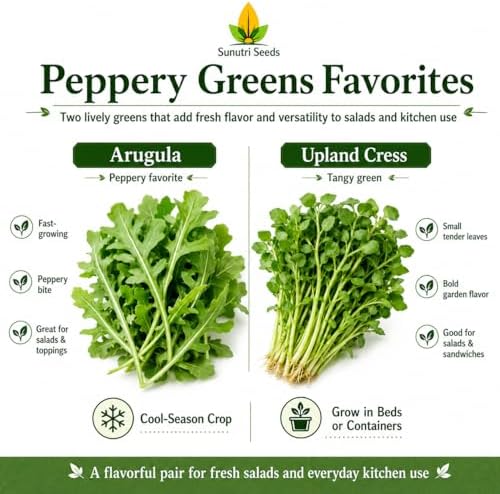 Salad Greens Variety Pack Seeds – 9 Heirloom Leafy Green Vegetable Seeds | Lettuce Kale Spinach Arugula Collards Beet Greens Mustard Cress for Raised Beds Containers Garden - Image 4