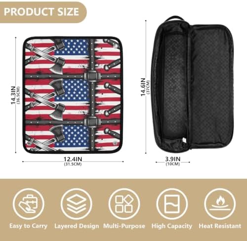 Yuiboo Hot Hair Tool Storage Bag with Heat Resistant Mat - Image 4