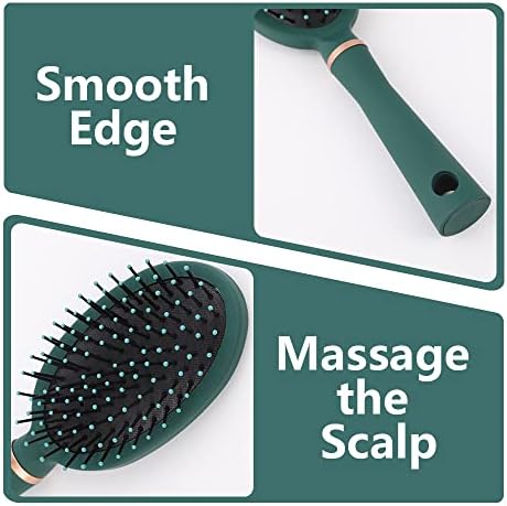 4 Pcs Hair Brush Gifts Set for Women,Detangling Hairbrush for Women and Kids,Flexible Soft Pin Bristles for Long Thick Curly Wavy Dry Damaged Hair - Image 4