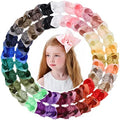 30PCS Big 6 Inch Hair Bows for Girls Grosgrain Ribbon Toddler Hair Accessories with Alligator Clips for Toddlers Baby Girls Kids Teens by YHXXYLEN