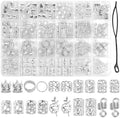 220 Pcs Viking Gold Hair Accessories for Braids Loc Jewelry for Women Hair Dreadlock Metal Hair Beads Rings Cuffs for Braids Beard Decoration Silver by TEBIEKOY