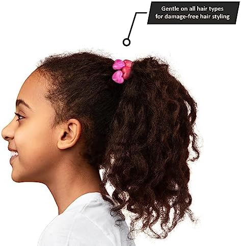 Expressions 24 Count Heart-Shaped Bright Multicolored Twin Bead Ponytail Hair Elastics Collection - Hair Ties for Girls, Hair Accessories for Kids, Hair Ties for Toddler Girls, Ball Ponytail Holders - Image 5