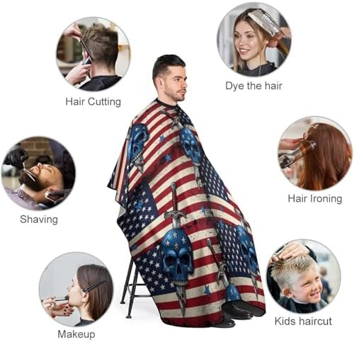 Women Barber Hairdressing Cape Adjustable Salon Cape Apron for Makeup Artist Beautician - Image 3