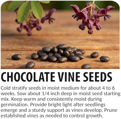 30 Chocolate Vine Seeds | Akebia Quinata Climbing Vine Seeds - Image 6