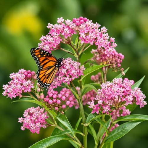 2 Pink Milkweed Plant Live in Pot (Asclepias incarnata) Swamp Milkweed - Image 4