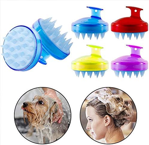 INVODA Scalp Massager Shampoo Brush Soft Silicone Bristles for Dandruff Removal & Hair Growth, Waterproof Wet/Dry Use, Men, Women & Pets - Image 5