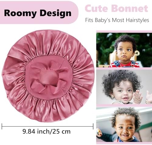 3 PCS Satin Baby Bonnets for Sleeping Toddler Bonnets for Girls and Boys - Image 3