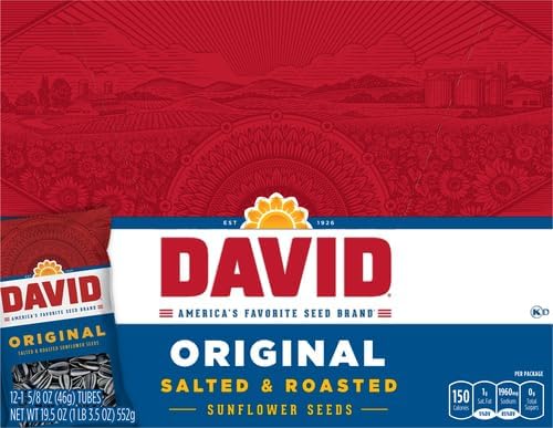 DAVID Sunflower Seeds, Original Flavor, 1.625 oz. (Pack of 24) - Image 3