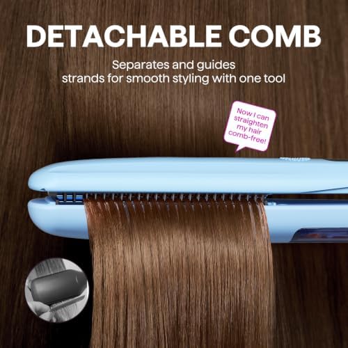 Wavytalk Steam Hair Straightener Steam Sesh for Less Heat Damage, Flat Iron - Image 4