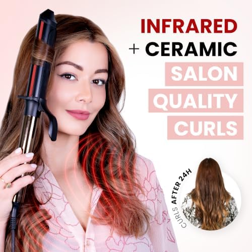 ELLA BELLA® Curling Iron 1.5" Professional Ceramic Wand, All Hair Types - Image 2