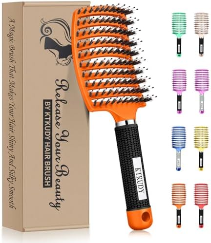 Detangling Brush for Women & Kids, Wet & Dry Hair, All Hair Types by KTKUDY