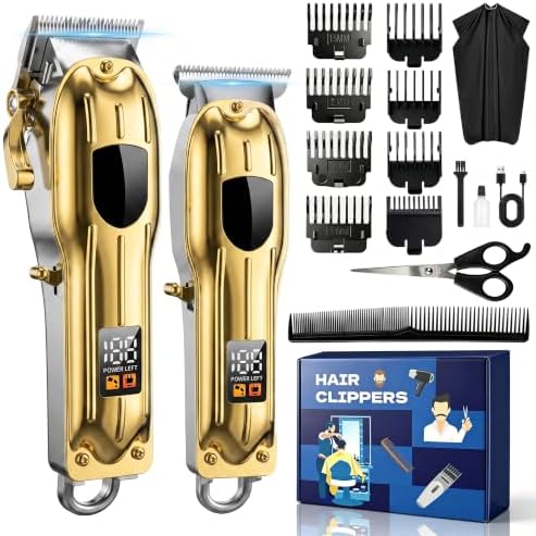 SHYEEH Hair Clippers for Men Set, Hair Trimmer & Beard Trimmer for Men Set by SHYEEH