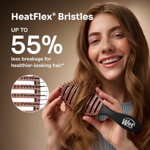Wet Brush Ceramic Speed Dry Detangler, Black, Vented Blow-Dry Hair Brush - Image 5