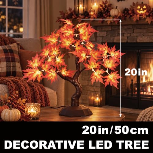 Tabletop Bonsai Tree Light with Decorative Branch - Image 3