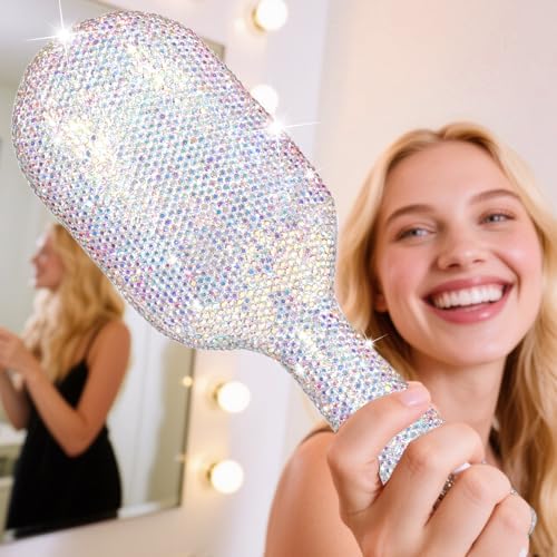 Sparkly Detangling Hair Brush for Women, Gentle for Curly & Thick Hair - Image 2