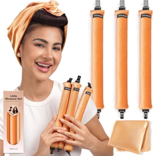 Little Heatless Hair Curler,Flexi Rods with Scarf for Blowout by SimplifyYourBeautyRoutine