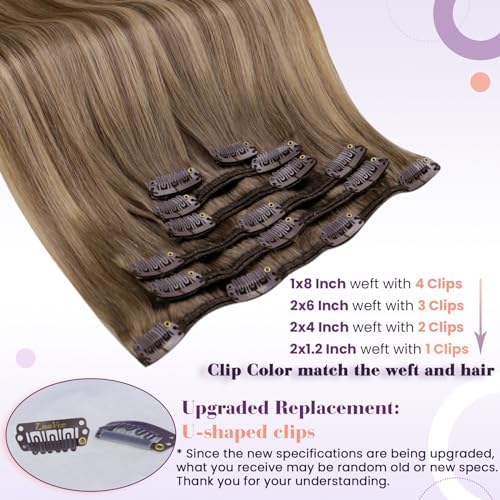 LaaVoo 150g Clip in hair extensions Balayage for Long Hair Easy to Remove - Image 3