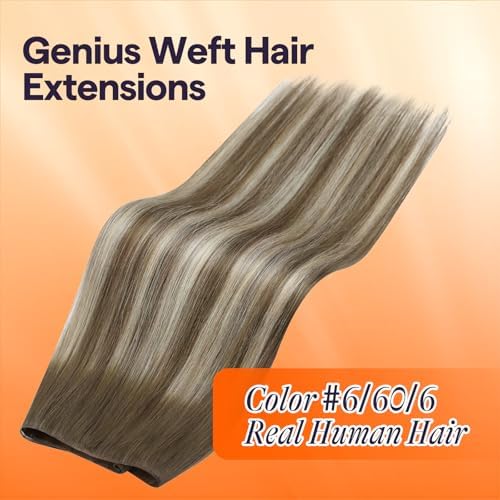 Full Shine Hand Tied Weft Hair Extensions Real Human Hair 20 Inch 60g - Image 2