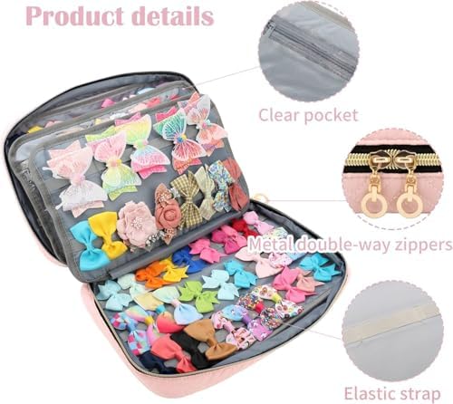 Micom Hair Accessories Storage Bag For Baby Girls, Hair Bow Organizer - Image 2