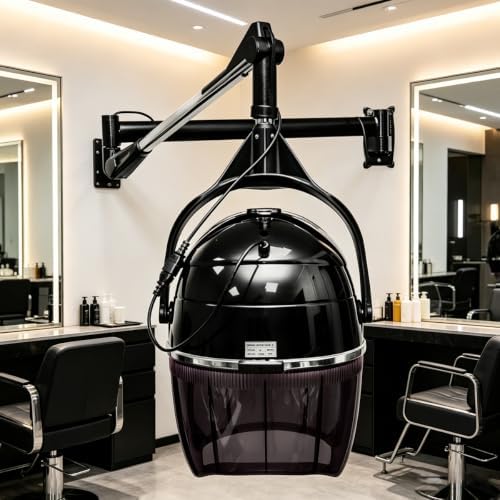 Wall Mounted Hair Steamer with Adjustable Swing Arm for Barber Hair Perm by JIYIAN