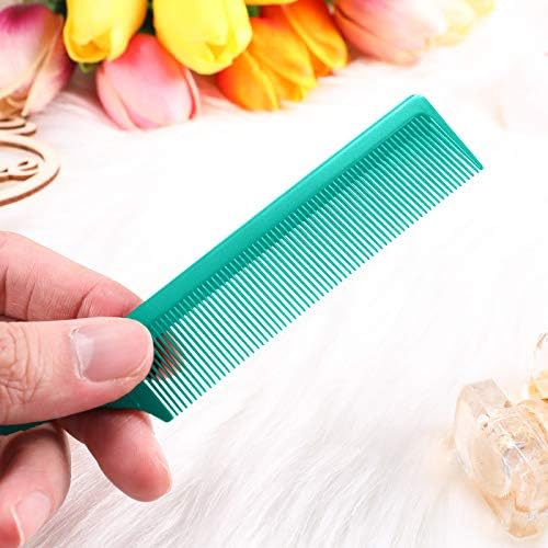 Leinuosen 3 Pack Rat Tail Comb Carbon Fiber,Yellow, Pink, Green - Image 5