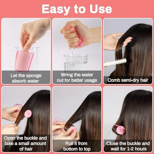 MAQIHAN 36PCS Foam Hair Rollers -Sponge Rollers for Hair Curling Mix Size - Image 3