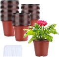Augshy 250Pcs 4 Inches Plant Pots Seed Starting Containers with 300 Labels by Augshy