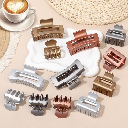 SMKSL 12 Pcs Hair Claw Clips for Women & Girls 3 Styles Hair Accessories - Image 5