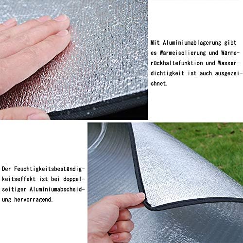 Foam Sleeping Mat, Aluminum Insulated Camping Pad for Tent Floor - Image 5