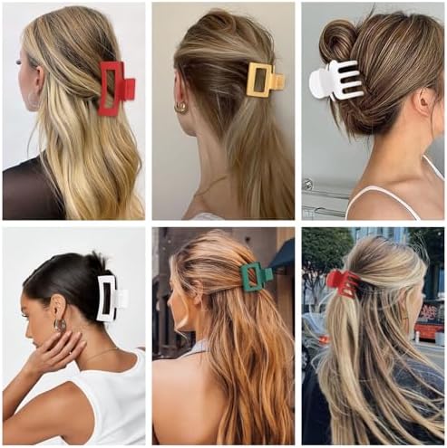 SMKSL 12 Pcs Hair Claw Clips for Women & Girls 3 Styles Hair Accessories - Image 7
