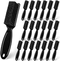 NICEMOVIC Barber Clipper Cleaning Brushes, 20 Pcs Plastic Handle Nylon Bristles, Multifunctional Cleaning Supplies for Hair Salon, Home and Travel Use (Black) by NICEMOVIC